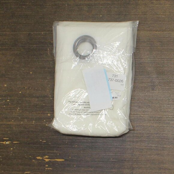 NWT Regal Home Voile` Sheer Grommet Top Single Curtain Panel Ivory 50" x 63" - Picture 5 of 6